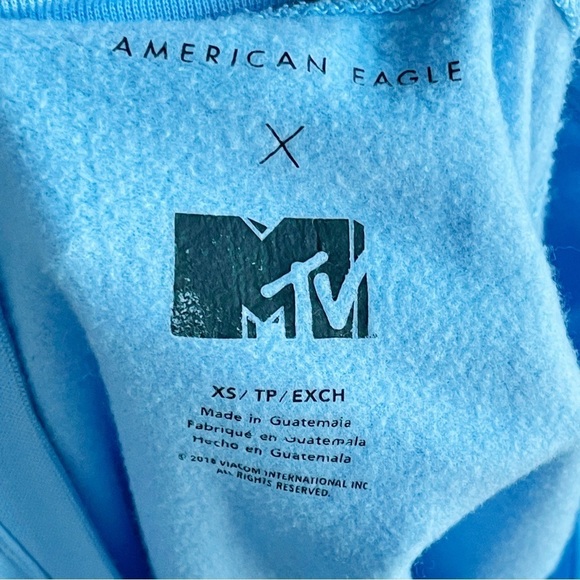 AEO x MTV | Blue YO' MTV RAPS Sweatshirt Sz XS - Picture 5 of 6